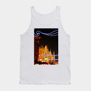 Milan. Duomo with Street Lights. Italy 2010 Tank Top